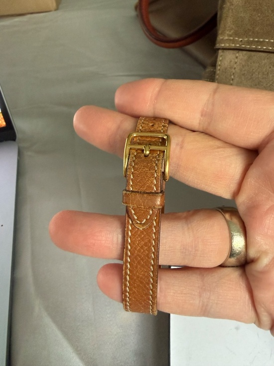 Hermes Padlock Vintage Leather Bracelet Watch